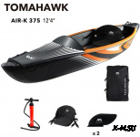 Каяк надувной одноместный AQUA MARINA Tomahawk AIR-K 375