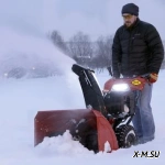 Снегоуборщик бензиновый DDE ST6560L (двиг-ль Loncin 6,5 л.с, 24'', 4 вперёд/1 назад, 13&quot; колёса, управление выбросом на трубе)