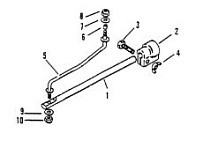 Пластина фиксации поворота мотора 2-Х ТАКТНОГО ПЛМ MERCURY 90 Серийный номер от 0A996142 до 0B240450