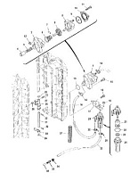 Топливный насос (Часть 1) 4-Х ТАКТНОГО ПЛМ MERCURY 115 Серийный номер от 1B227000 до 1B366822